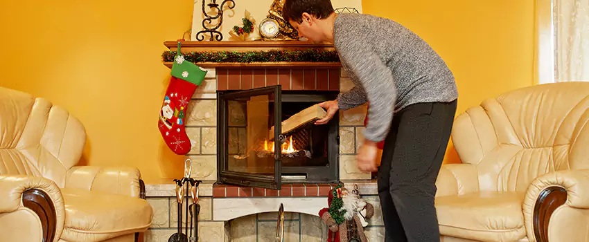 Rusted Metal Fireplace Restoration in Saugus, Massachusetts