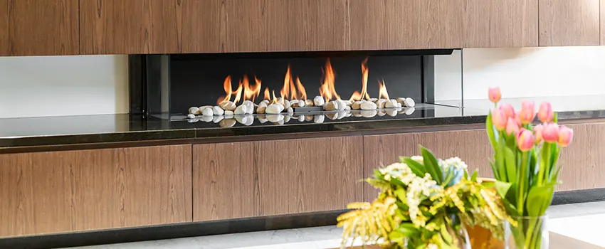 Double-height Fireplace Design Refurbishment in Saugus, Massachusetts